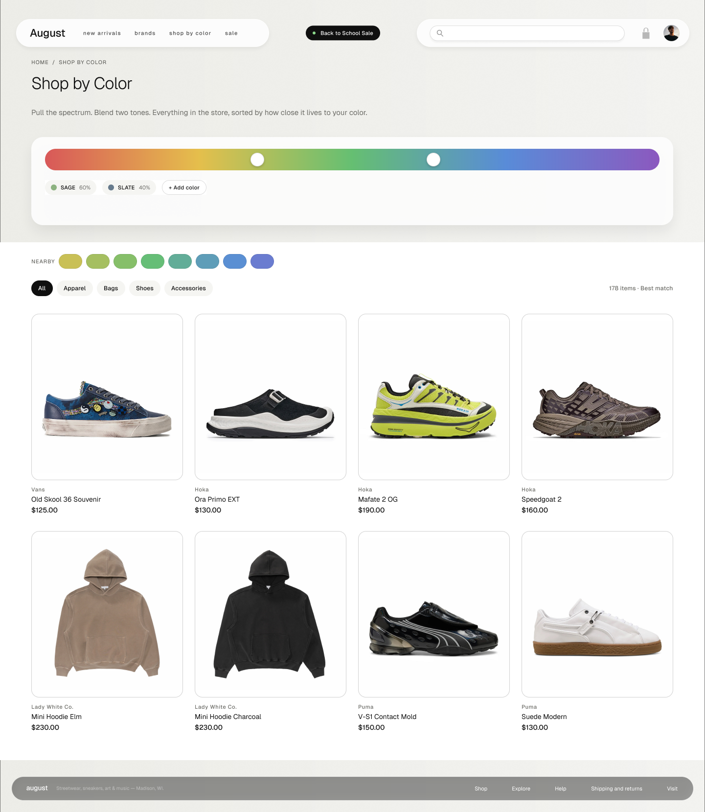 Shop by color